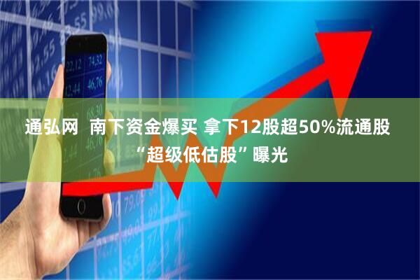 通弘网  南下资金爆买 拿下12股超50%流通股 “超级低估股”曝光