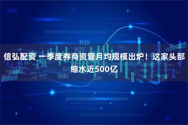 信弘配资 一季度券商资管月均规模出炉！这家头部缩水近500亿
